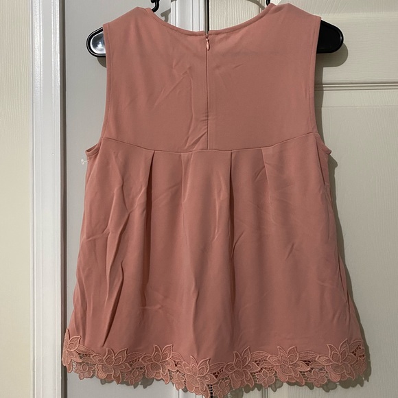 Ann Taylor Floral Peach Tank Top Size XS NEW - Picture 4 of 4